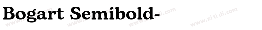 Bogart Semibold字体转换